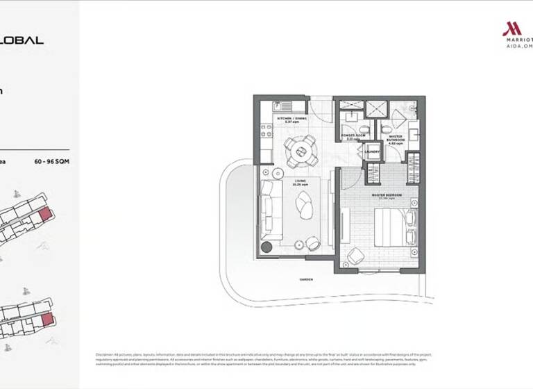 Wohnung zum Kauf provisionsfrei 274.100 € 2 Zimmer 60 m² yiti 112