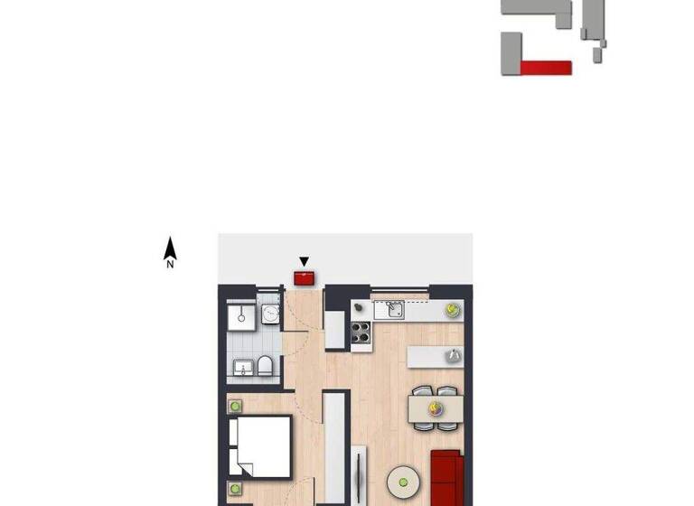 Wohnung zur Miete 709 € 2 Zimmer 53,7 m² 1. Geschoss frei ab 01.05.2026 Kurt-Schumacher-Ring 258 Detmerode Wolfsburg 38444