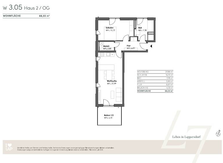 Wohnung zum Kauf provisionsfrei 479.000 € 2 Zimmer 66 m² Kareth Lappersdorf 93138