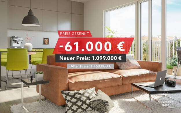 Wohnung zum Kauf - Neubau provisionsfrei 1.099.000 € 4 Zimmer 95,5 m² Dachgeschoss, 2. Geschoss frei ab 01.06.2026 Industriestraße 30 Aubing-Lochhausen-Langwied München 81245