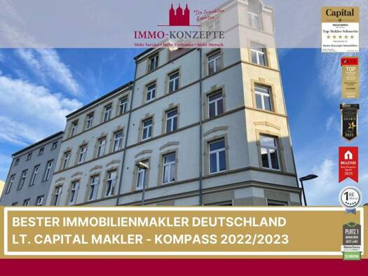 Wohnung zum Kauf 120.000 € 2 Zimmer 61,7 m² 1. Geschoss Fritz-Reuter-Str. 34 Paulsstadt Schwerin 19053
