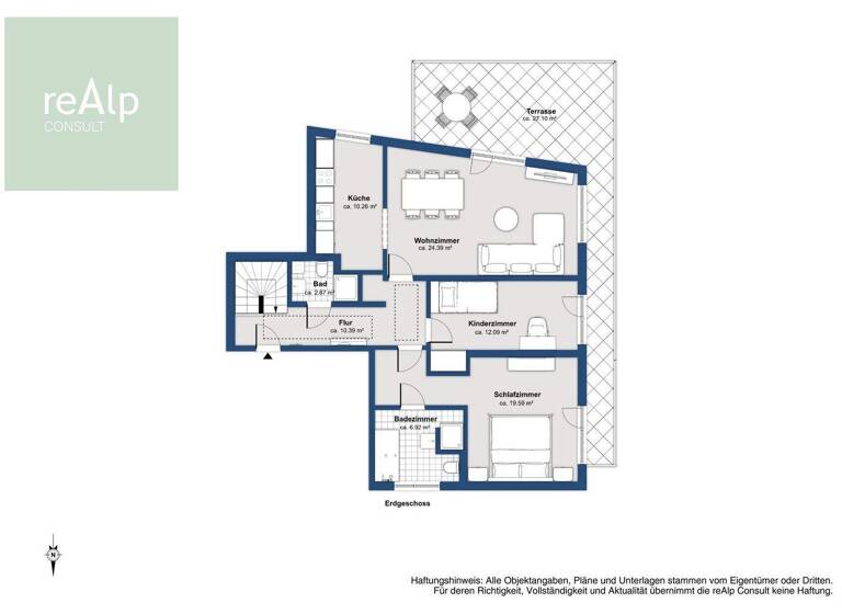 Wohnung zum Kauf provisionsfrei 1.090.000 € 5 Zimmer 125,6 m² Pasing-Obermenzing München / Pasing-Obermenzing 81241
