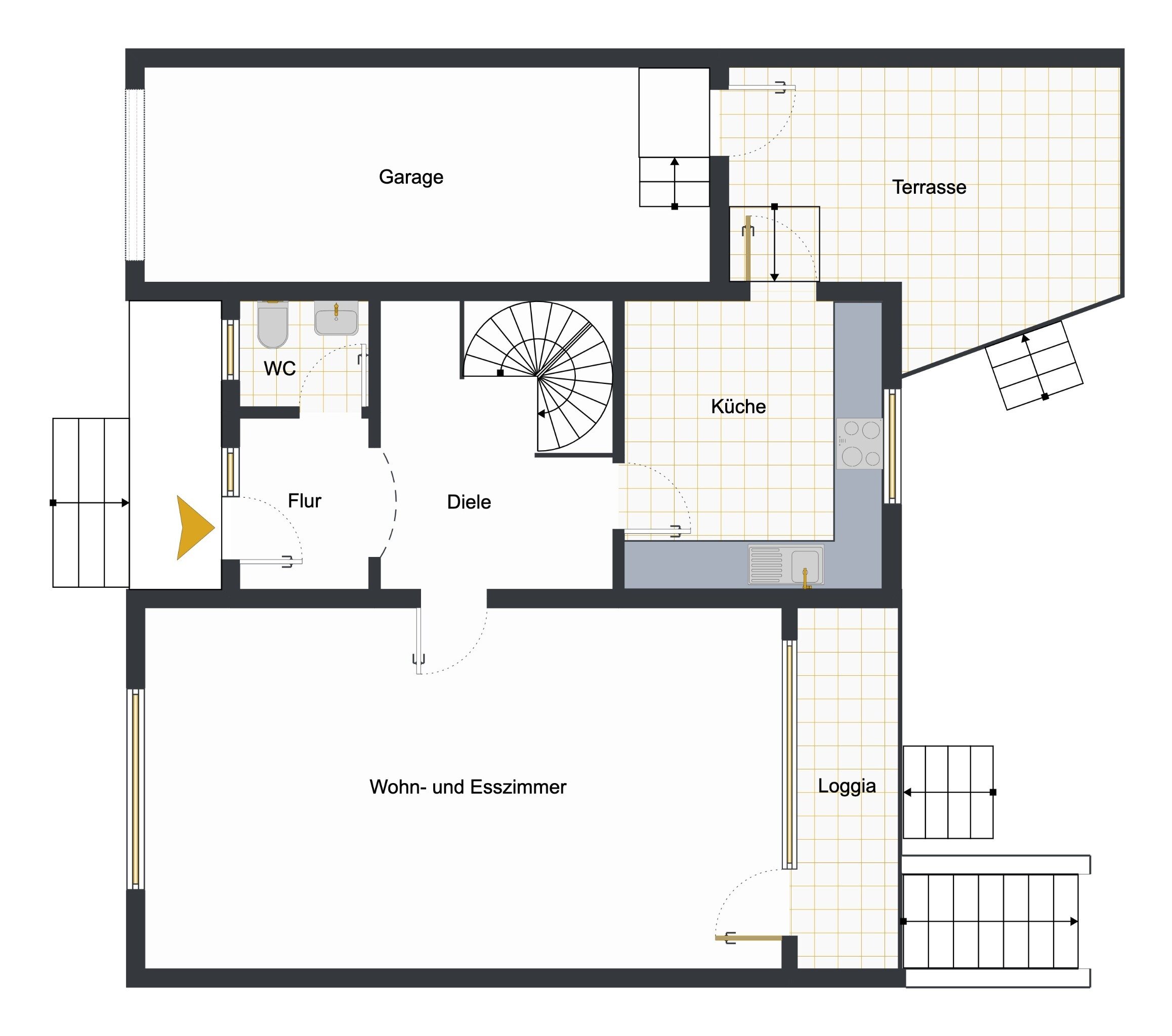 Doppelhaushälfte zum Kauf 448.000 € 5 Zimmer 142 m²<br/>Wohnfläche 337 m²<br/>Grundstück Eppendorf Bochum 44869