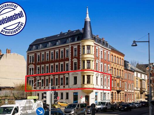 Büro zur Miete 7,50 € 5 Zimmer 143 m² Bürofläche teilbar ab 35 m² August-Bebel-Straße 1 Greiz 07973