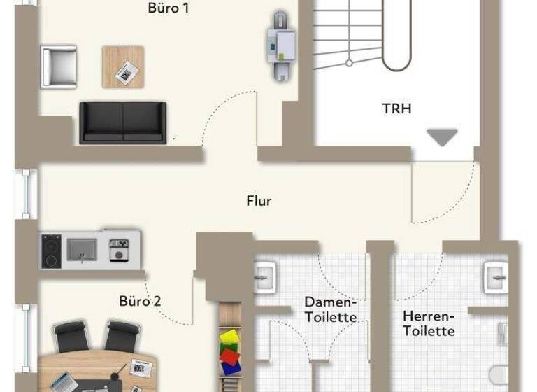 Bürofläche zur Miete provisionsfrei 1.105 € 2 Zimmer 60 m² Bürofläche teilbar ab 60 m² Neubiberg 85579