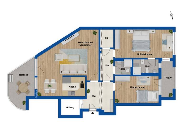 Wohnung zum Kauf 439.000 € 3 Zimmer 102,7 m² 3. Geschoss Immigrath Langenfeld 40764