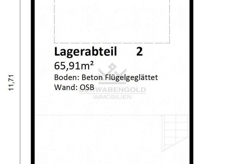 Lagerhalle zur Miete - Erstbezug 800 € 66 m² Lagerfläche Straß Nersingen 89278
