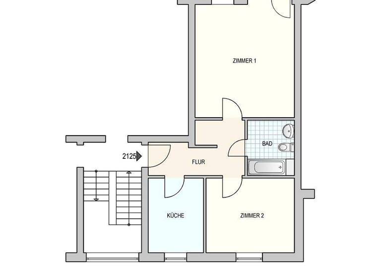 Wohnung zur Miete 566 € 2 Zimmer 59,6 m² 1. Geschoss frei ab 01.05.2026 Lehmkuhle 9 Westerweyhe Uelzen 29525