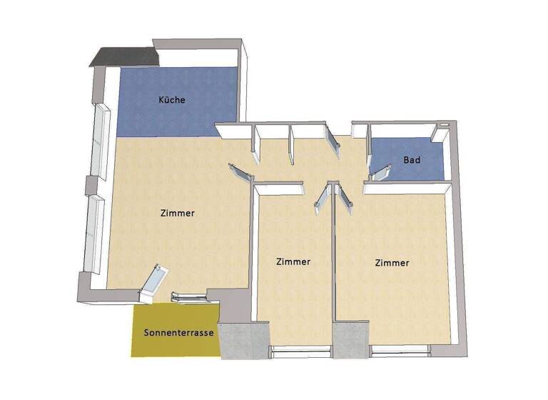 Wohnung zum Kauf 250.000 € 3 Zimmer 79 m² Reinickendorf Berlin 13403