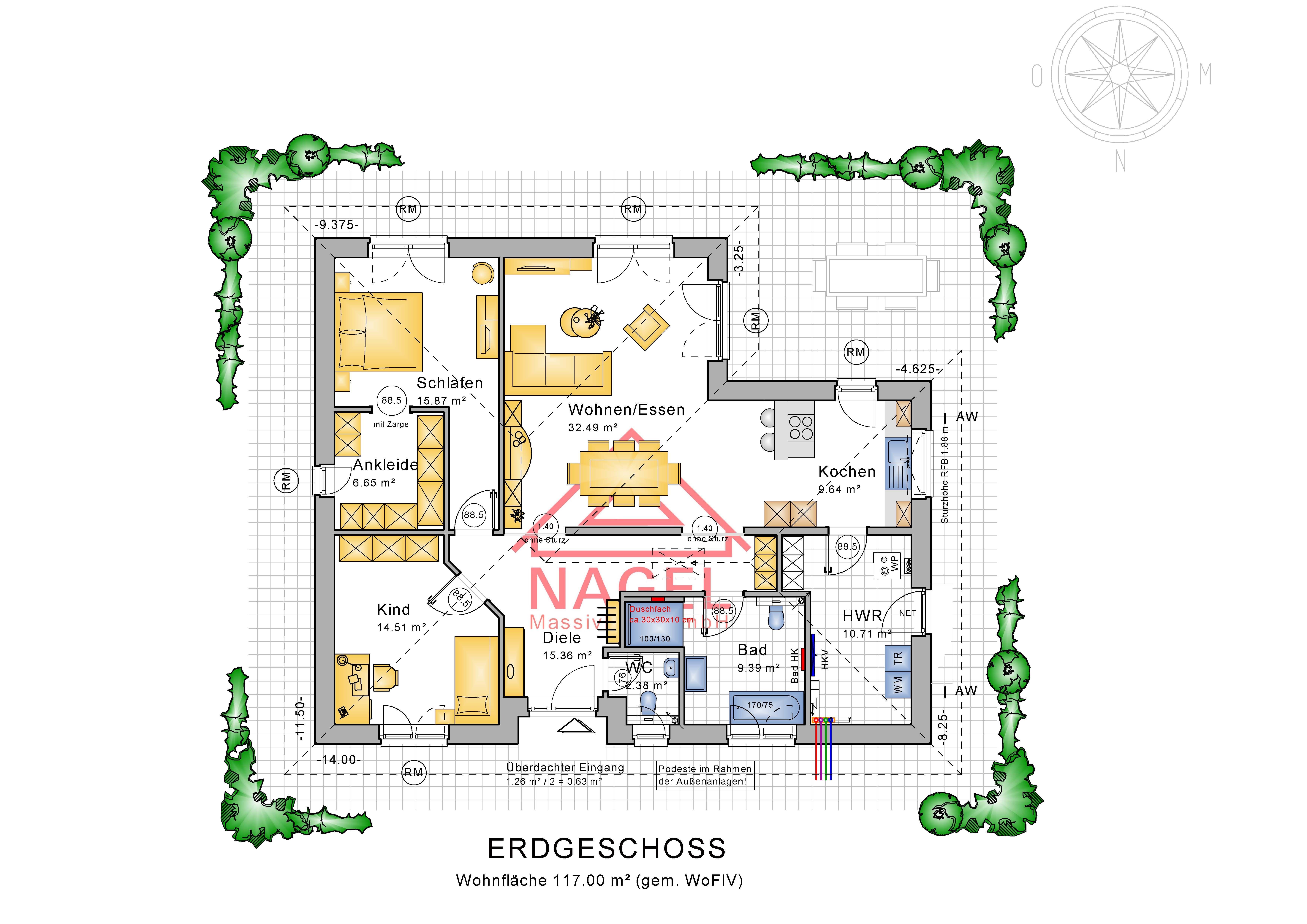 Bungalow zum Kauf provisionsfrei 279.500 € 4 Zimmer 117 m²<br/>Wohnfläche Neubaugebiet Neuschönberg Schönberg (Holstein) 24217