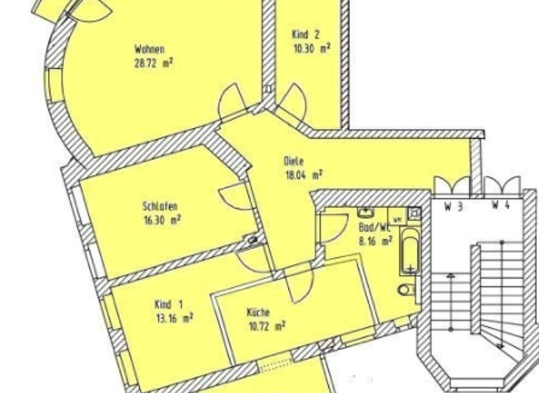 Wohnung zum Kauf 455.000 € 4 Zimmer 116,3 m²<br/>Wohnfläche 1.<br/>Geschoss Neubühlauer Straße 2 Bühlau/Weißer Hirsch Dresden 01324