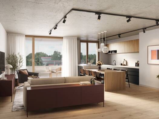 Wohnung zum Kauf - Neubau provisionsfrei 820.000 € 2 Zimmer 95 m² 4. Geschoss Herderstraße 4, 6, 8 West Rosenheim 83024