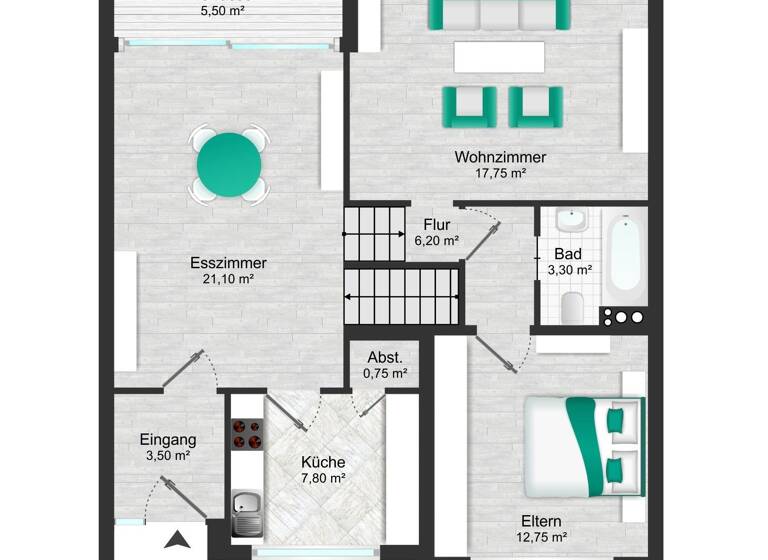 Reihenmittelhaus zum Kauf 335.000 € 5 Zimmer 130 m² 333 m² Grundstück Gymnich Erftstadt 50374