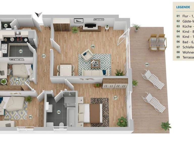 Wohnung zum Kauf 209.000 € 4 Zimmer 98,9 m² Gifhorn 38518