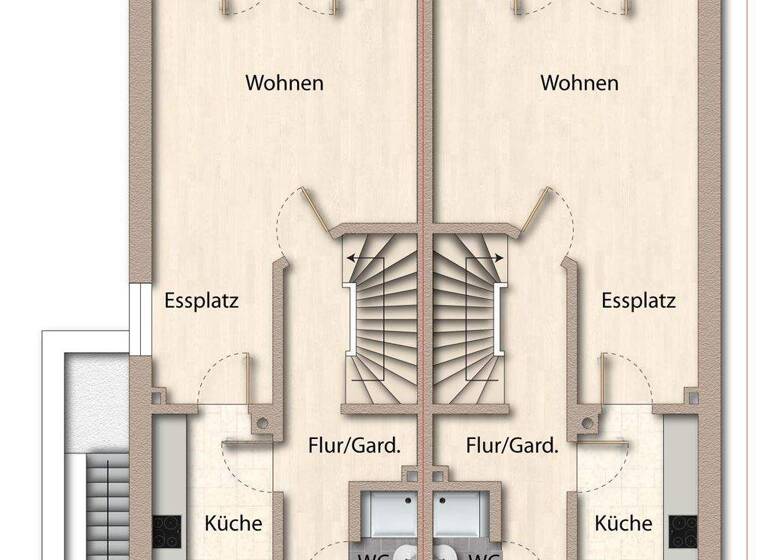 Reihenmittelhaus zum Kauf als Kapitalanlage geeignet 295.000 € 4 Zimmer 128 m² 200 m² Grundstück Bargfeld-Stegen 23863