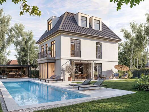 Villa zum Kauf - Erstbezug provisionsfrei 3.382.000 € 8 Zimmer 225,6 m² 326 m² Grundstück frei ab 31.12.2027 Westpreußenstraße Bogenhausen München 81927