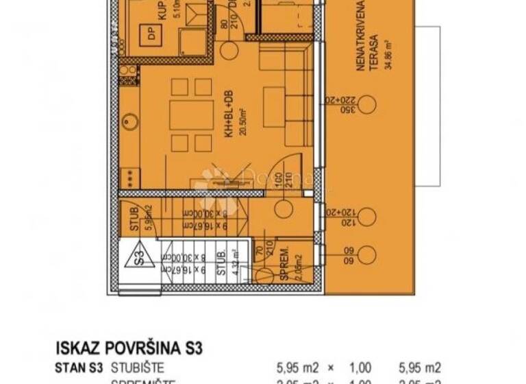 Wohnung zum Kauf 322.812 € 4 Zimmer 76 m² 2. Geschoss Dubrava - Klaka - Mirosevac