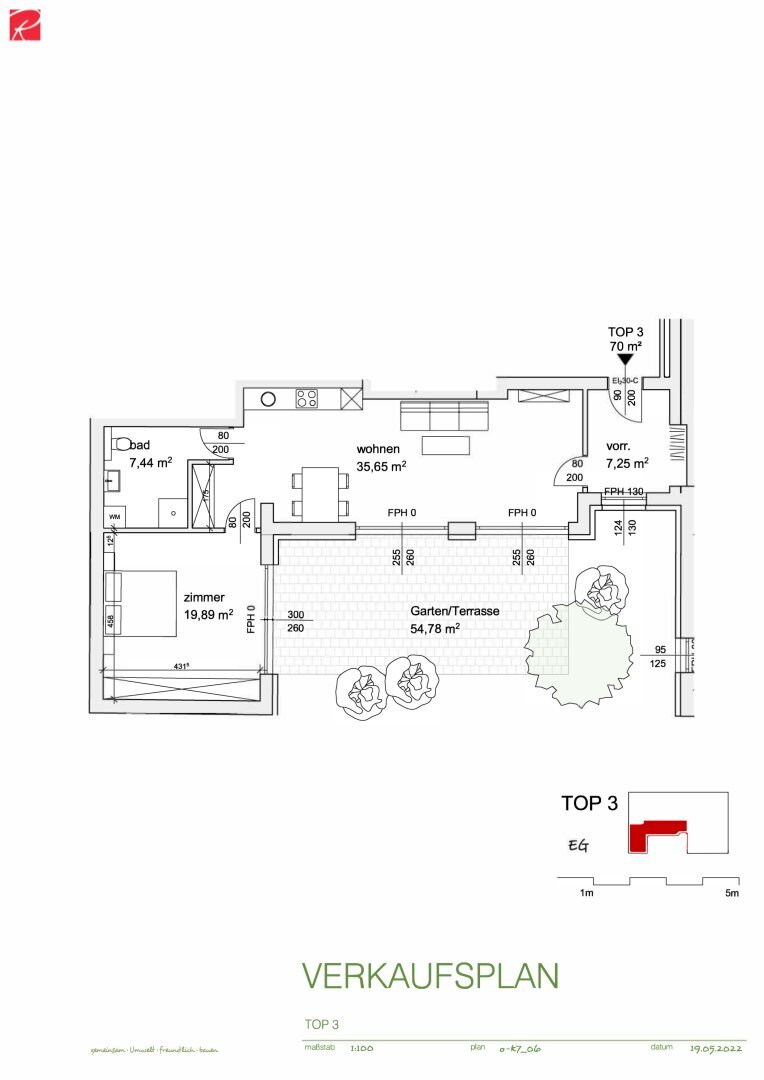 Terrassenwohnung zum Kauf 410.880 € 2 Zimmer 69 m²<br/>Wohnfläche EG<br/>Geschoss Oberndorf bei Salzburg 5110