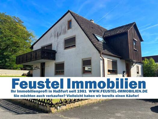 Einfamilienhaus zum Kauf 165.000 € 3 Zimmer 120 m² 643 m² Grundstück frei ab sofort Kleinsteinach Riedbach 97519