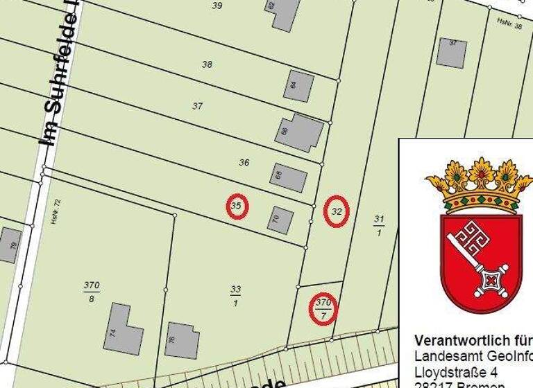 Freizeitgrundstück zum Kauf 505 m² Grundstück Hastedt Bremen 28207
