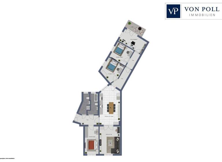 Wohnung zur Miete 1.495 € 5 Zimmer 142,2 m² 1. Geschoss Altstadt Stralsund 18439