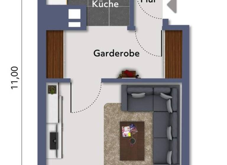 Studio zum Kauf 109.000 € 1 Zimmer 34 m² Süd Stuttgart 70199