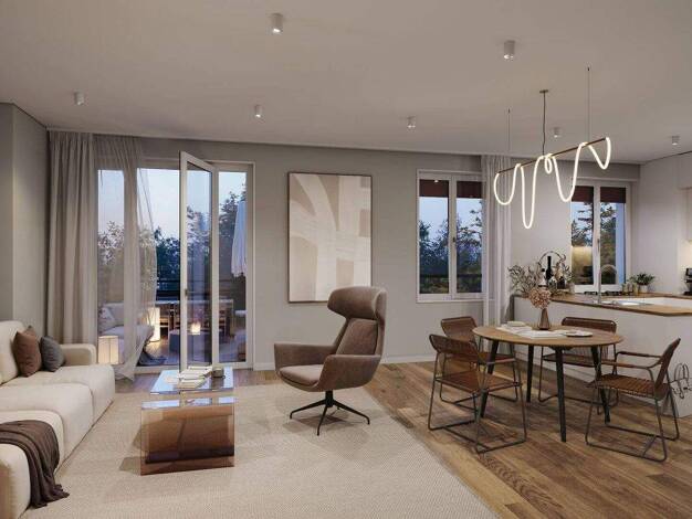 Wohnung zum Kauf - Neubau provisionsfrei 352.000 € 2 Zimmer 52,9 m² 2. Geschoss frei ab 31.12.2026 Karlshorst Berlin 10318