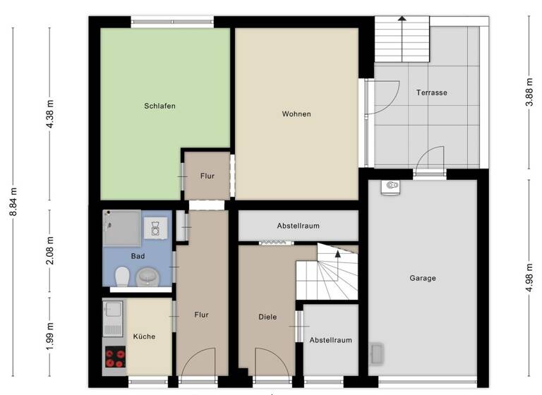 Reihenendhaus zum Kauf 559.000 € 7 Zimmer 184 m² 303 m² Grundstück Mitte-Ost Mülheim an der Ruhr 45473