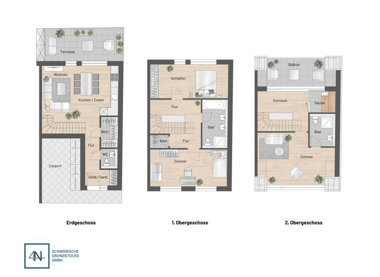 Reihenendhaus zum Kauf 608.900 € 5,5 Zimmer 132 m² frei ab sofort Pforzheimer Straße 28-32 Friolzheim 71292