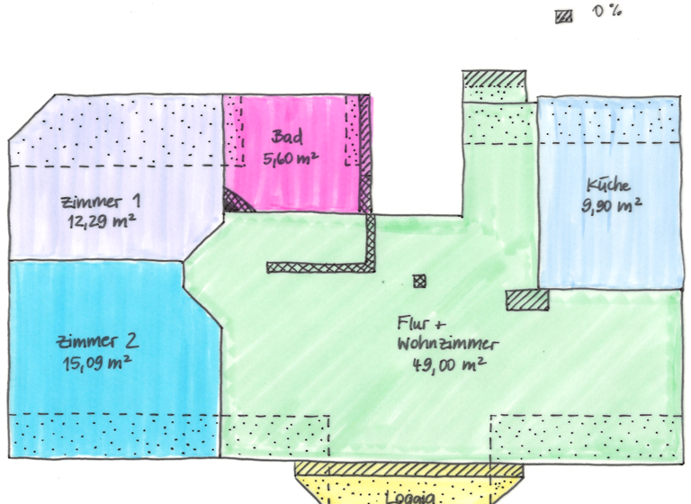 Wohnung zur Miete 1.500 € 3 Zimmer 95 m² Geschoss 2/3 frei ab sofort Hönow Hoppegarten 15366