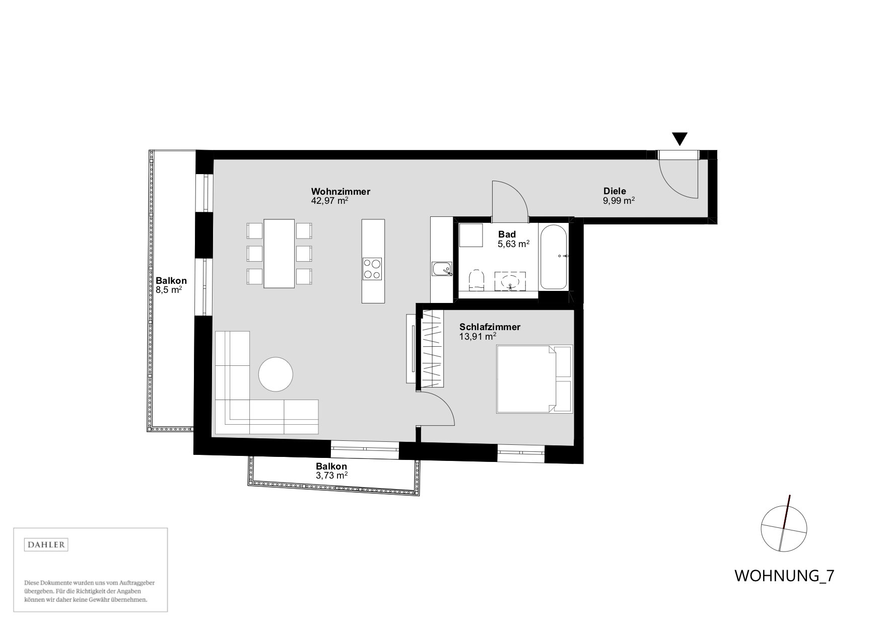 Wohnung zum Kauf provisionsfrei 580.000 € 2 Zimmer 78,6 m²<br/>Wohnfläche 1.<br/>Geschoss Entfelden Reit im Winkl 83242