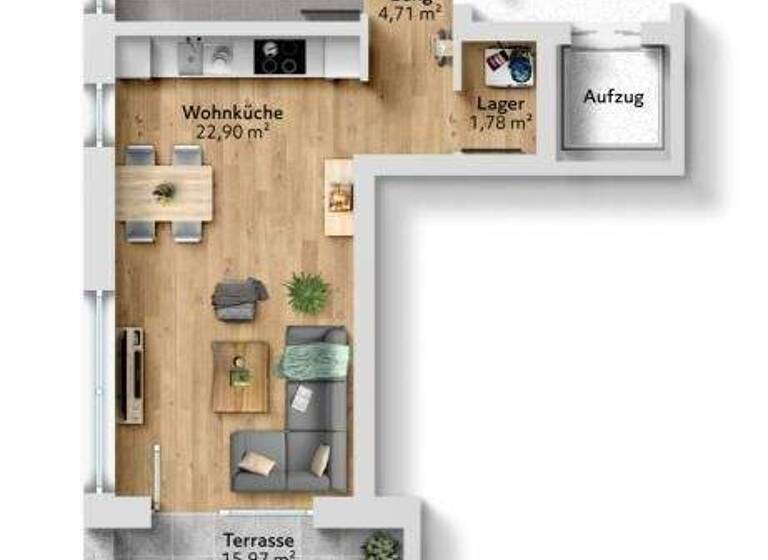 Wohnung zum Kauf - Erstbezug 473.000 € 2 Zimmer 49,5 m² 1. Geschoss frei ab 01.01.2027 Kettlerweg 5 Mieming 6414