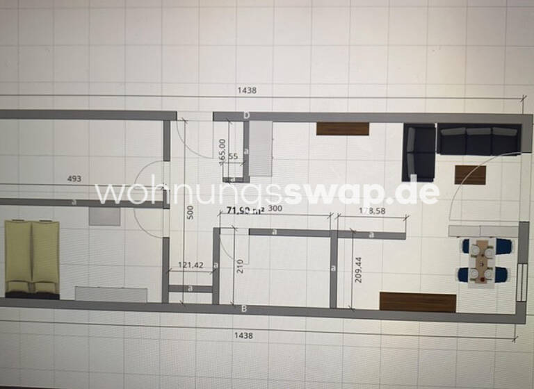 Studio zur Miete Tauschwohnung 798 € 3 Zimmer 72 m² 3. Geschoss Biesdorf Berlin 12683