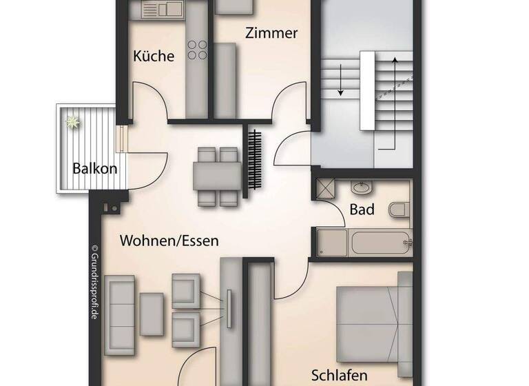 Wohnung zur Miete 590 € 3 Zimmer 73,7 m² frei ab sofort Ellwangen 73479
