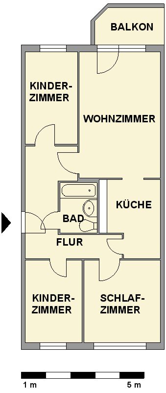 Wohnung zur Miete 370 € 4 Zimmer 68,2 m²<br/>Wohnfläche 4.<br/>Geschoss Leipziger Str. 140a Borna-Heinersdorf 131 Chemnitz 09114