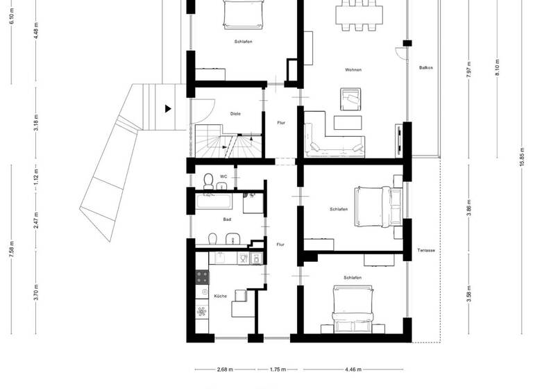 Mehrfamilienhaus zum Kauf 585.000 € 13 Zimmer 389 m² 952 m² Grundstück Cronenberg Wuppertal 42349