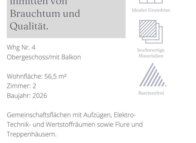 Wohnung zum Kauf provisionsfrei 408.450 € 2 Zimmer 56,5 m²<br/>Wohnfläche Marktplatz 10 Grabenstätt Grabenstätt 83355