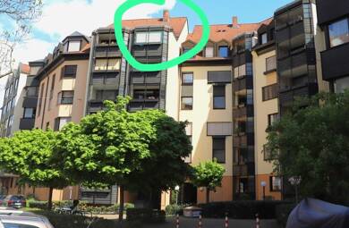 Wohnung zur Miete 630 € 2 Zimmer 59 m² Geschoss 5/5 frei ab 01.09.2025 Nürnberg 90461
