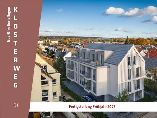 Wohnung zum Kauf - Erstbezug provisionsfrei 314.900 € 2 Zimmer 53,8 m² EG Burlafingen Neu-Ulm 89233