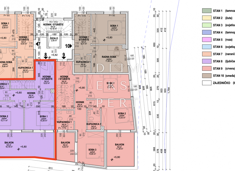 Wohnung zum Kauf 320.864 € 3 Zimmer 86 m² 2. Geschoss Povljana 23249