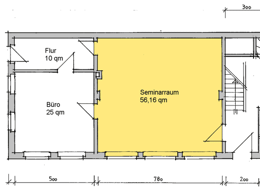 Praxisfläche zur Miete provisionsfrei 400 € 1 Zimmer 56 m² Bürofläche Magdeburger Allee 136 Ilversgehofen Erfurt 99086