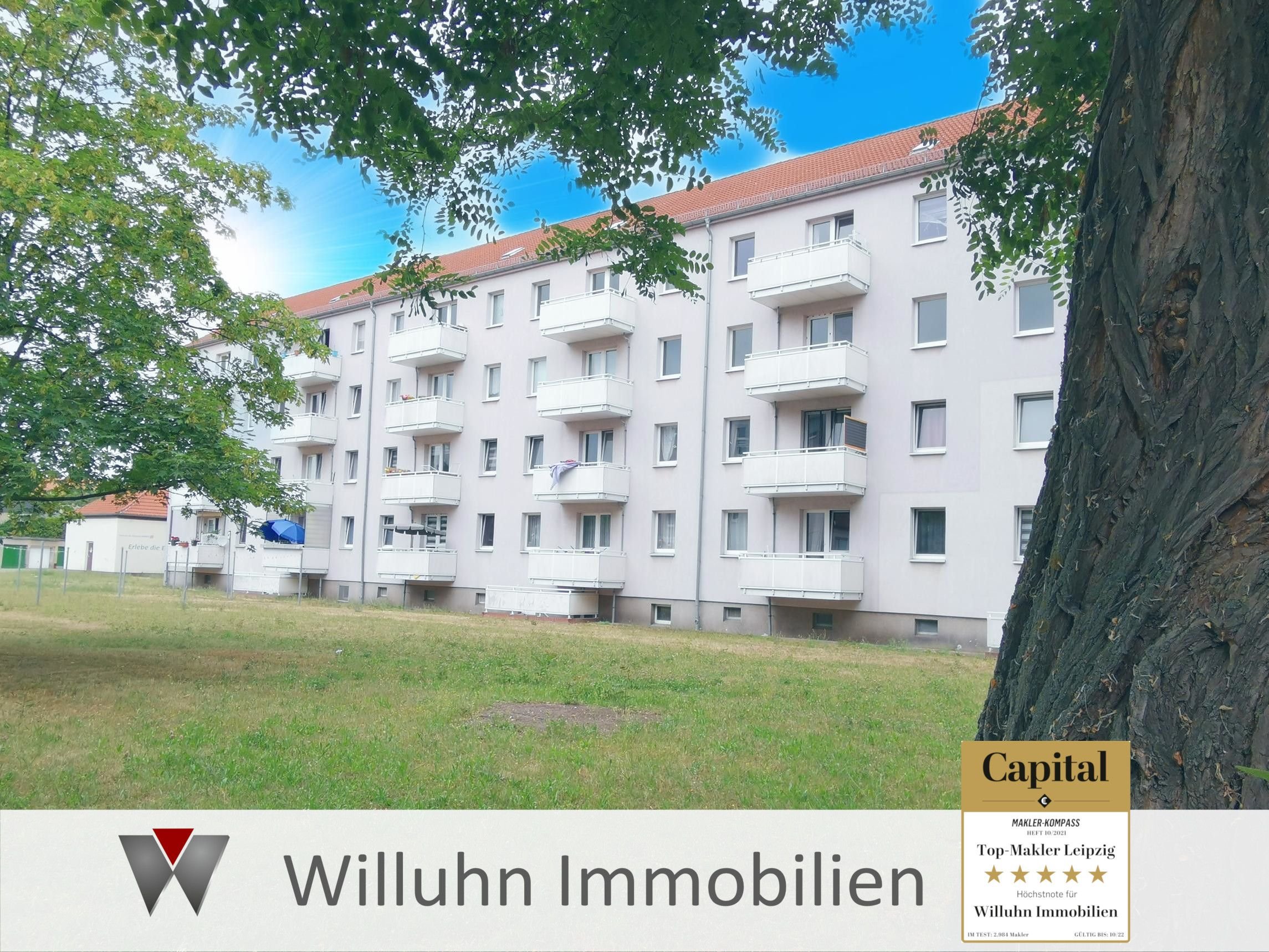 Wohnung zur Miete 338 € 3 Zimmer 58,1 m²<br/>Wohnfläche 2.<br/>Geschoss Straße des Friedens 111 Merseburg Merseburg 06217