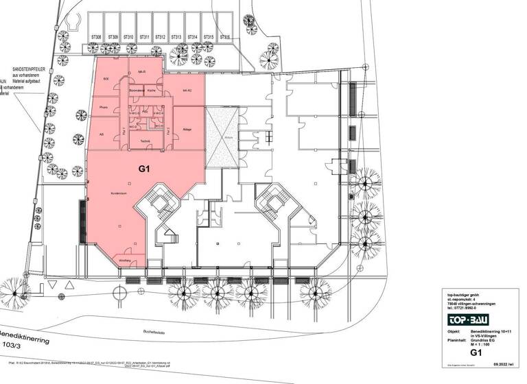 Büro zur Miete 420 m² Bürofläche Benediktinerring 11 Villingen Villingen-Schwenningen 78048