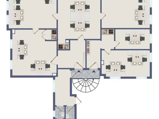 Bürofläche zur Miete 1.449 € 161 m² Bürofläche teilbar von 50 m² bis 111 m² Ernst-Barlach-Str. 4 Stadtmitte Mitte 18055