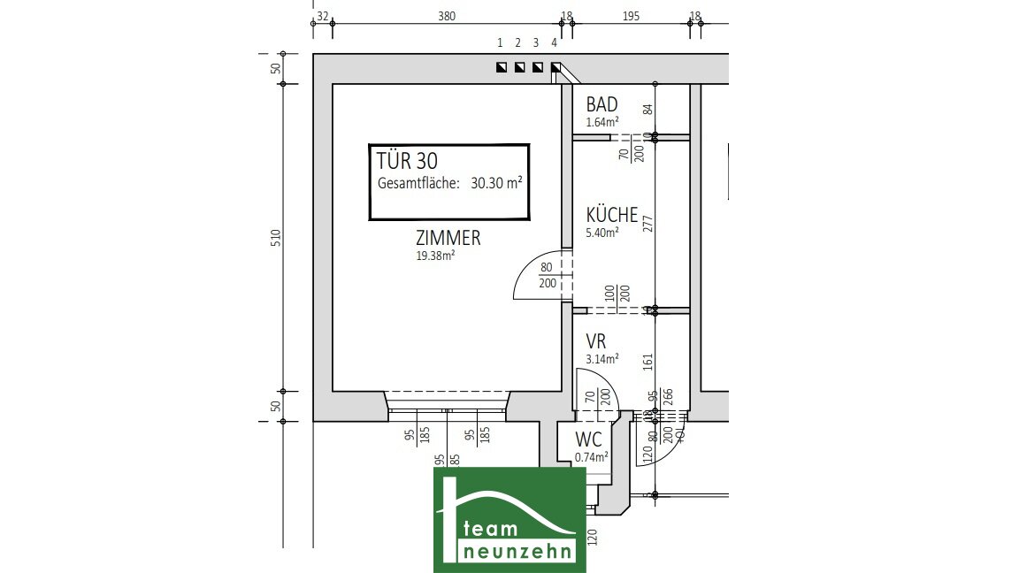 Wohnung zum Kauf 149.000 € 1 Zimmer 30,3 m²<br/>Wohnfläche 3.<br/>Geschoss Effingergasse 38 Wien 1160