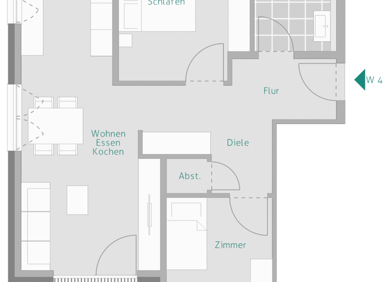 Wohnung zum Kauf provisionsfrei 559.000 € 3 Zimmer 77,7 m²<br/>Wohnfläche 1.<br/>Geschoss Uhlandstraße 10 Gärtringen Gärtringen 71116