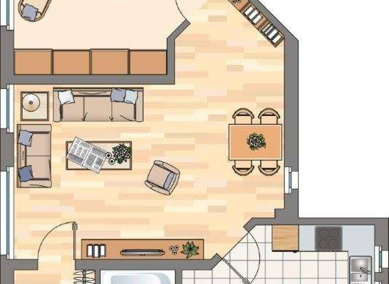 Wohnung zur Miete nur mit Wohnberechtigungsschein 318 € 2 Zimmer 69,7 m² EG Wörthstraße 27/29 Dorstfeld Dortmund 44149