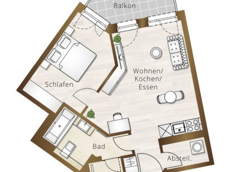 Wohnung zur Miete - Neubau 1.350 € 2 Zimmer 49 m²<br/>Wohnfläche 4.<br/>Geschoss 01.06.2025<br/>Verfügbarkeit Zentrum-Nordwest Leipzig 04105