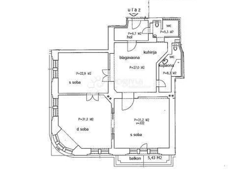 Wohnung zum Kauf 857.000 € 3 Zimmer 130 m² 2. Geschoss Medvescak - Salata
