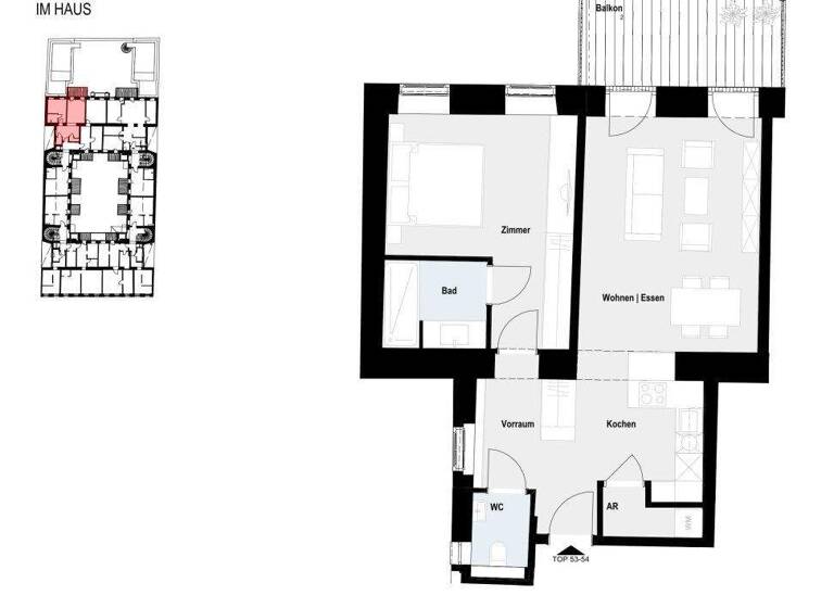 Wohnung zum Kauf - Erstbezug 473.126 € 2 Zimmer 58,2 m² 1. Geschoss frei ab 01.11.2026 Paulusgasse 5 Wien 1030